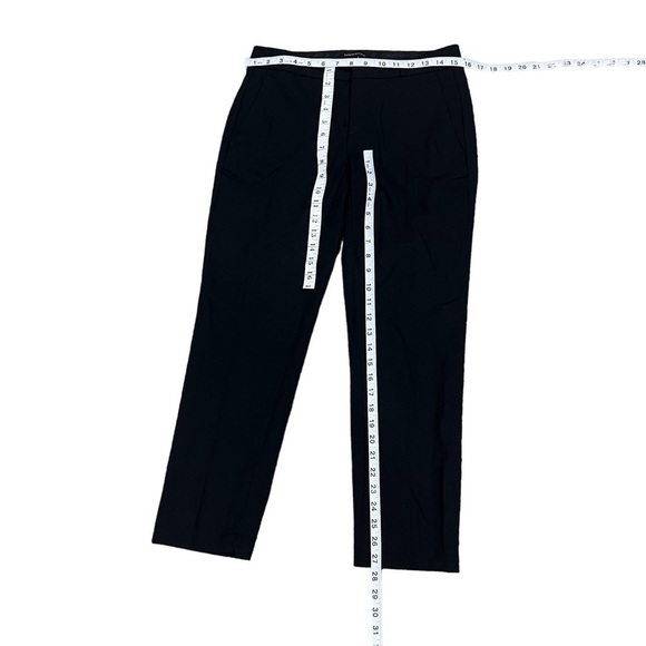 Banana Republic Black Avery Straight Leg Cropped Wool Pants Size 0 Women’s - Picture 5 of 7